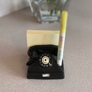 Post-it & Pen Holder Little Black Telephone